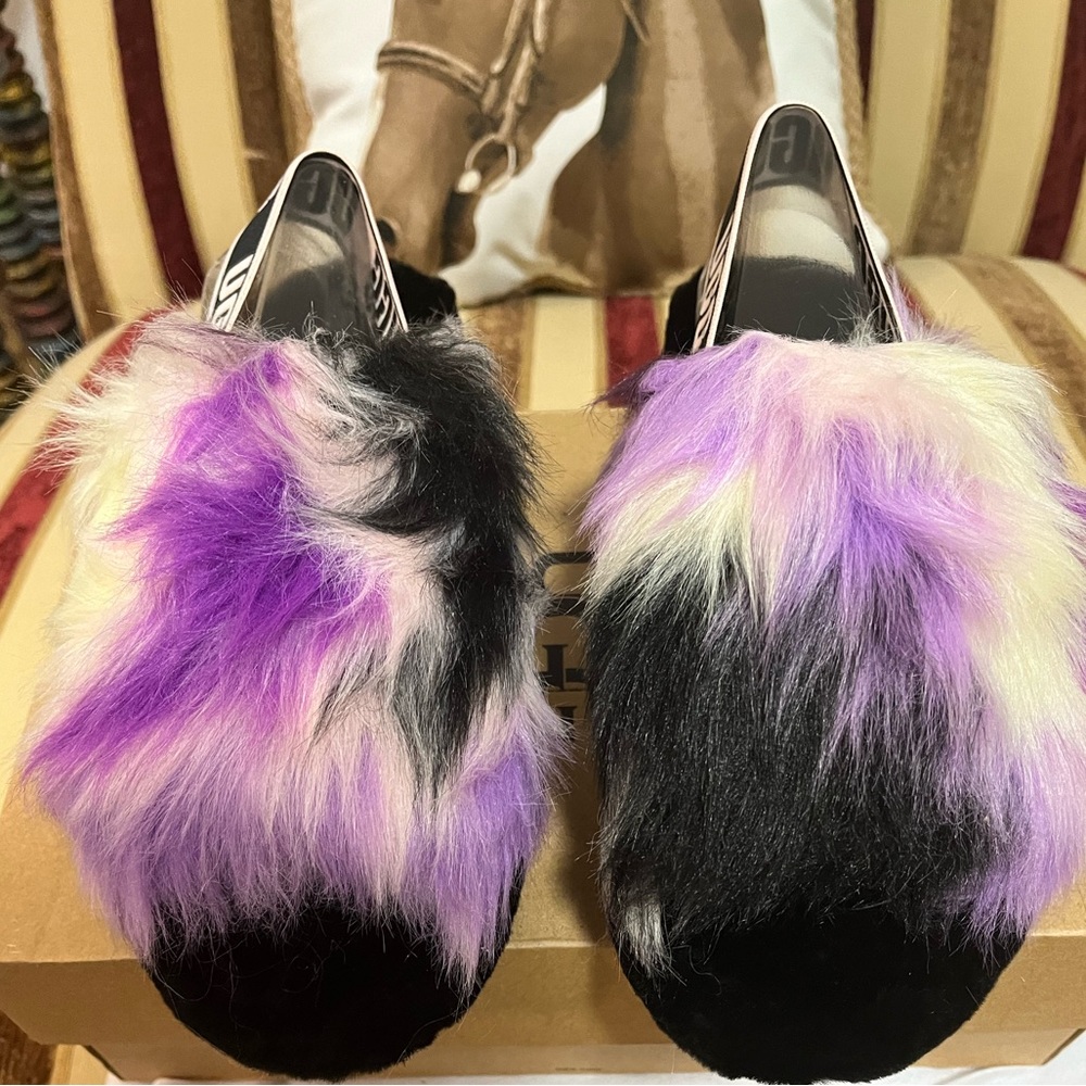 UGG FLUFF YEAH NIB AUTHENTIC MAGNOLIA SLIDE SANDALS